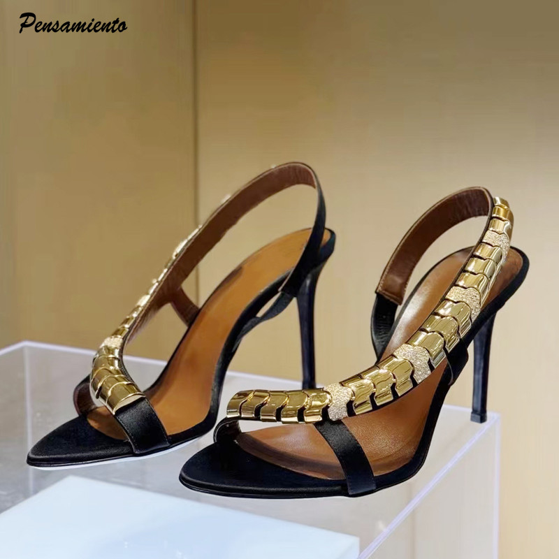 Women'S Fashion Q - Роскошные женские гладиаторские сандалии из атласа