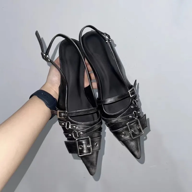 Women'S Fashion Q - Женские туфли-мюли с острым носком на