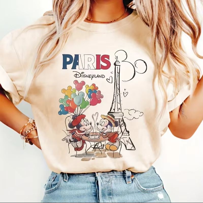 Women'S Fashion Paris - Футболка Disney Paris с Микки и