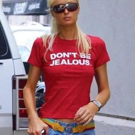 Women'S Fashion Paris - Футболка с принтом Paris Hilton 'Don't