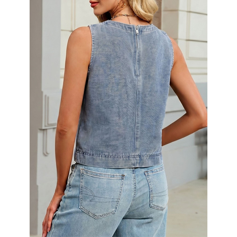 Женский джинсовый жилет Benuyn – обзор и цена Women Fashion Vest